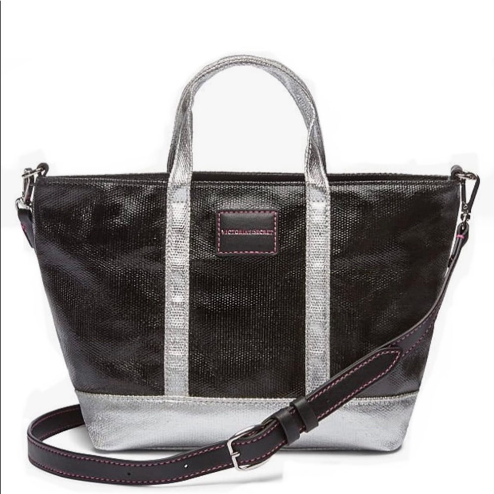 Victoria’s Secret black and silver crossbody bag
